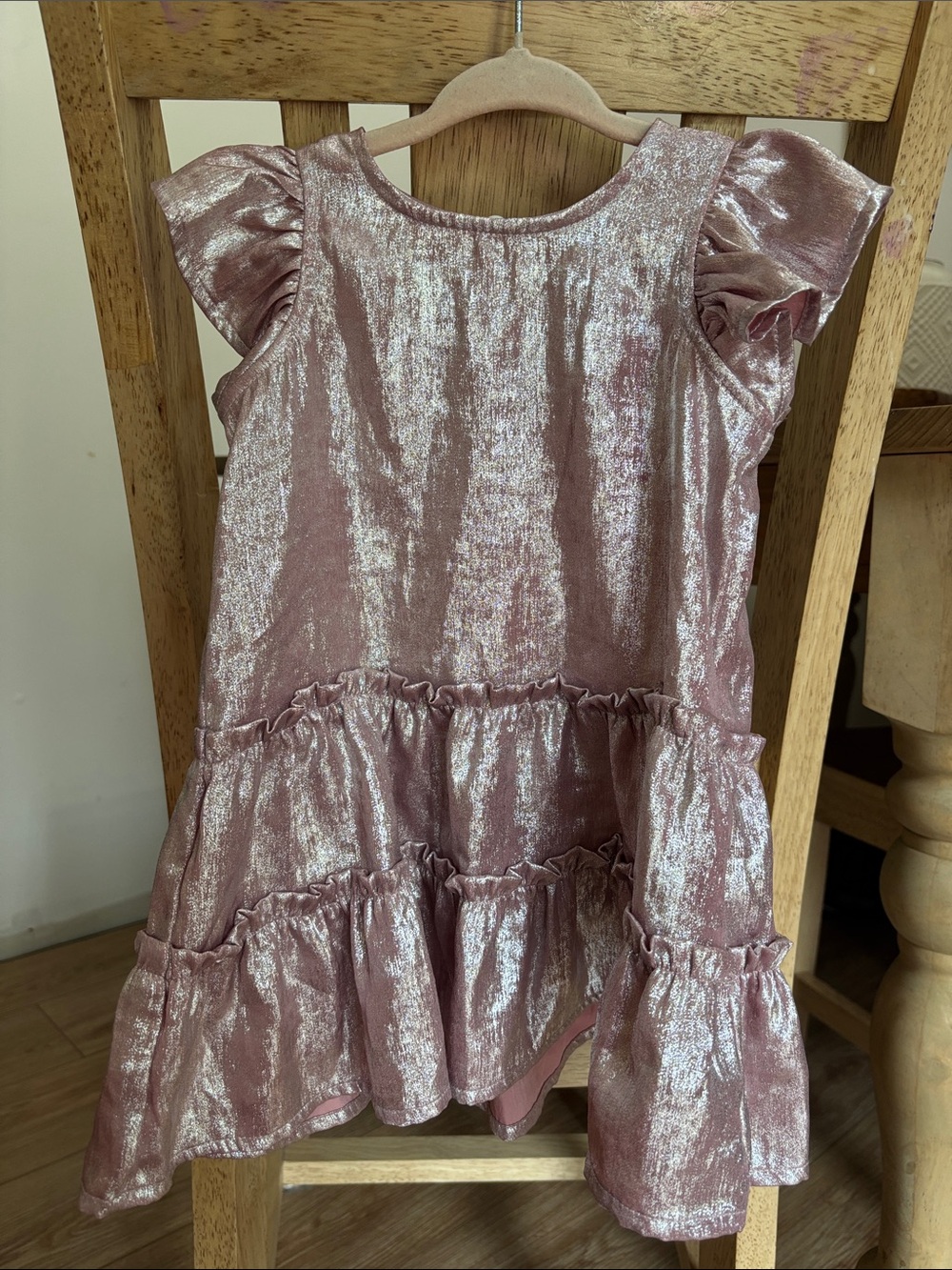 Pink shimmer dress